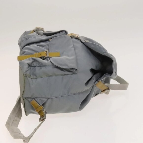 PRADA Backpack Nylon Light Blue Silver Auth - Picture 3 of 16